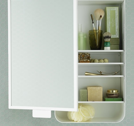 mueble de baño gunnern Ikea con espejo